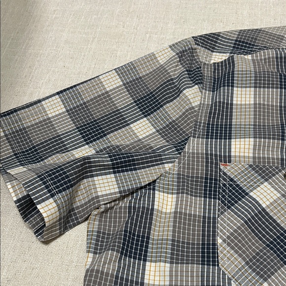 L.L. Bean Shirt Men’s L Navy/White Plaid Casual Button Down Comfort Stretch - Picture 13 of 14